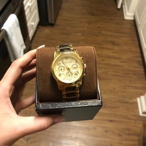 Michael Kors Tortoise Shell & Gold watch